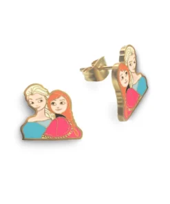 Детские серьги Steel Story из медицинской стали 316L с эмалью, СС-1012