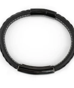 Alternative view of Браслет Steel Story из медицинской стали 316L и экокожи BSK - 2140