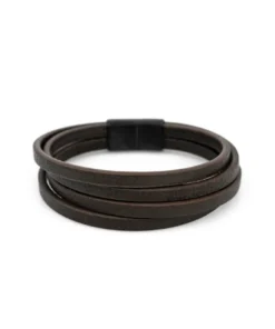 Браслет Steel Story из медицинской стали 316L и экокожи BSK-2192