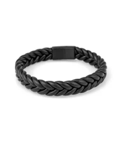 Браслет Steel Story из медицинской стали 316L и экокожи BSK-2182
