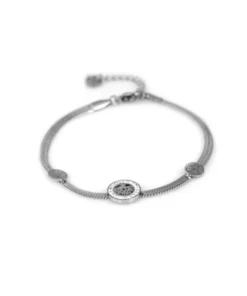 Браслет Steel Story из медицинской стали 316L с кристаллами циркония BS-2140