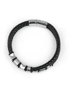 Alternative view of Браслет Steel Story из медицинской стали 316L и экокожи BSK - 2139