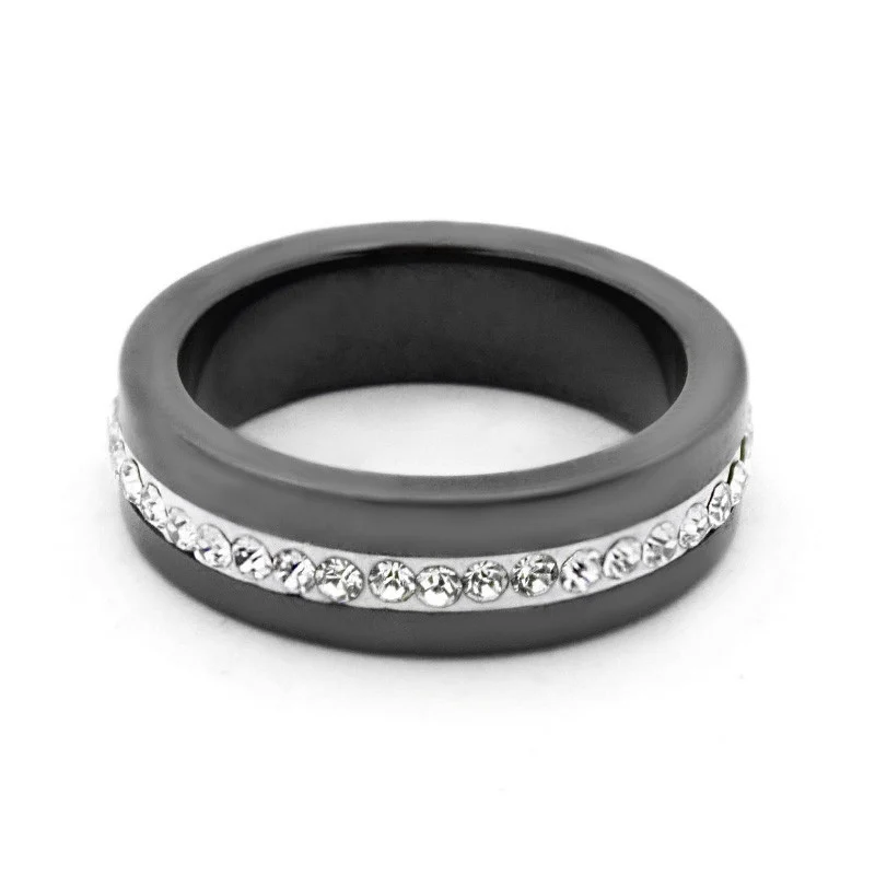 Кольцо Steel Story из керамики, КК-0359